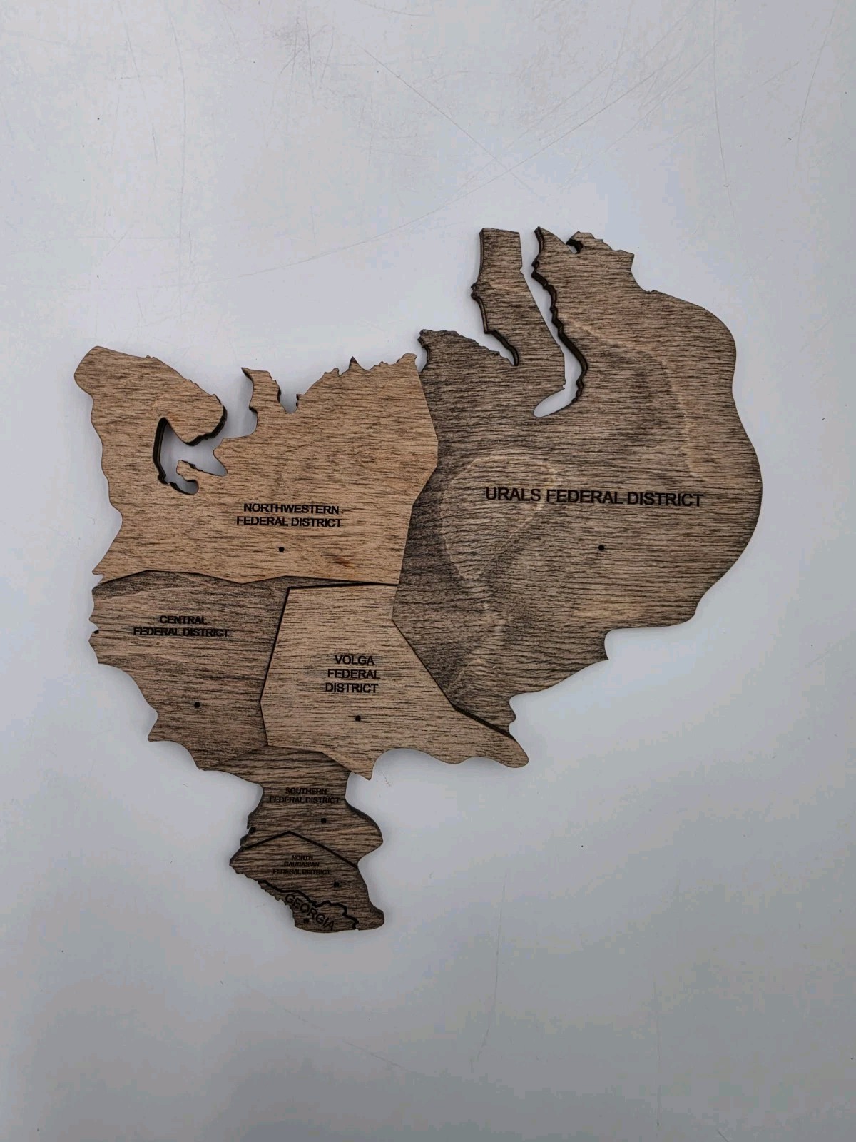Enjoy The Wood Wooden Travel Map Wall Decor Medium 39″ x 24″ Complete Open Box
