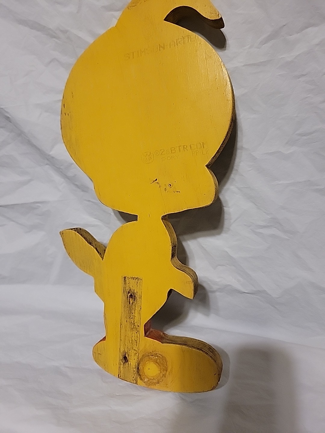 Vintage Wooden Tweety Bird Wall Art/Decor Outdoor Yard Handmade Preowned