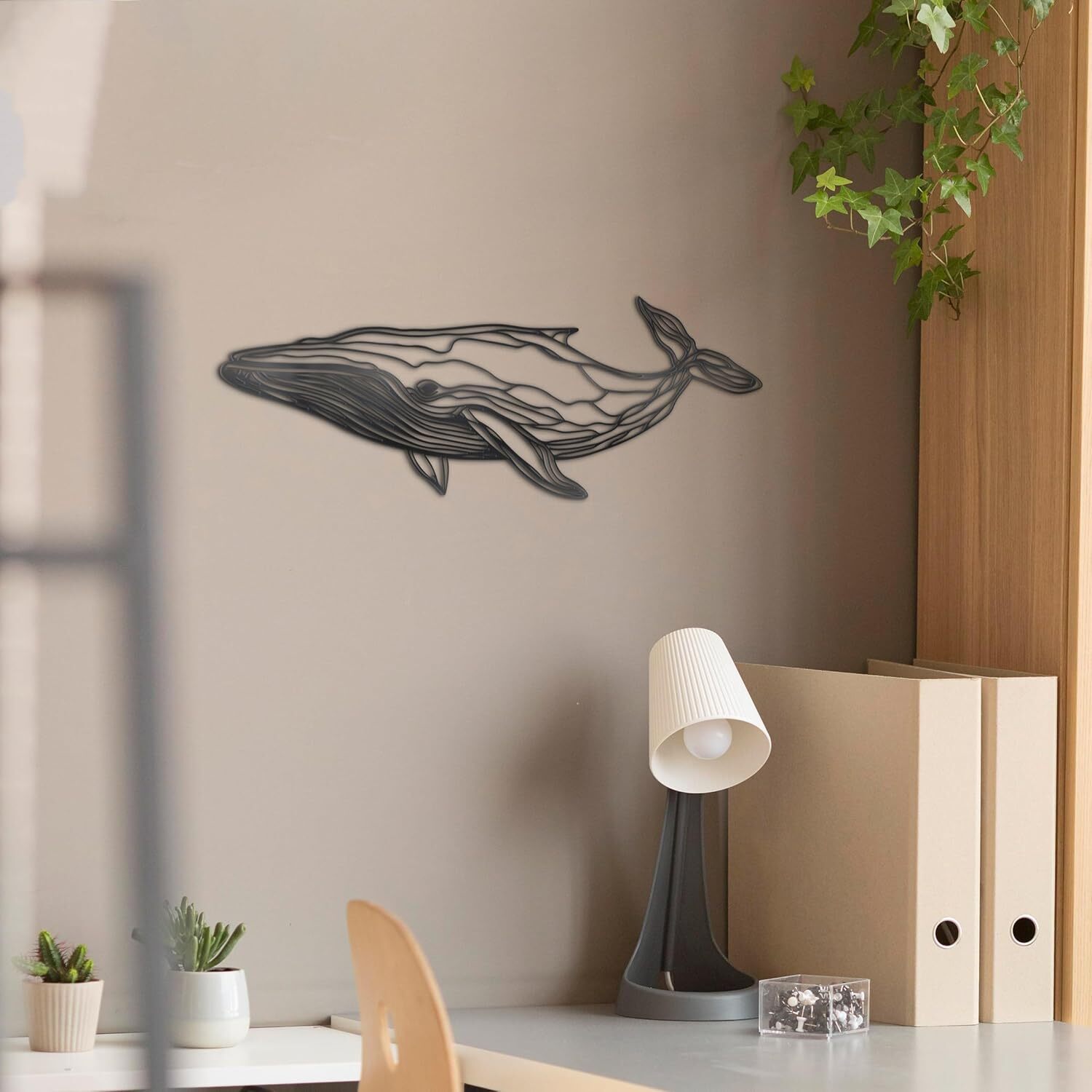 Black Whale Line Metal Wall Decor Whale Line Metal Wall Art Metal Whale Sculp…