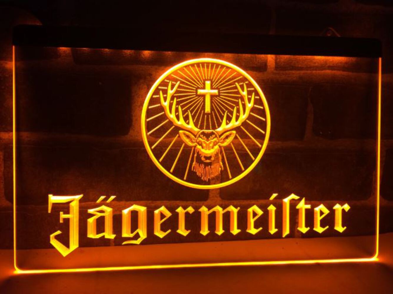 Jagermeister LED Sign Home Bar Lounge Man Cave Decor