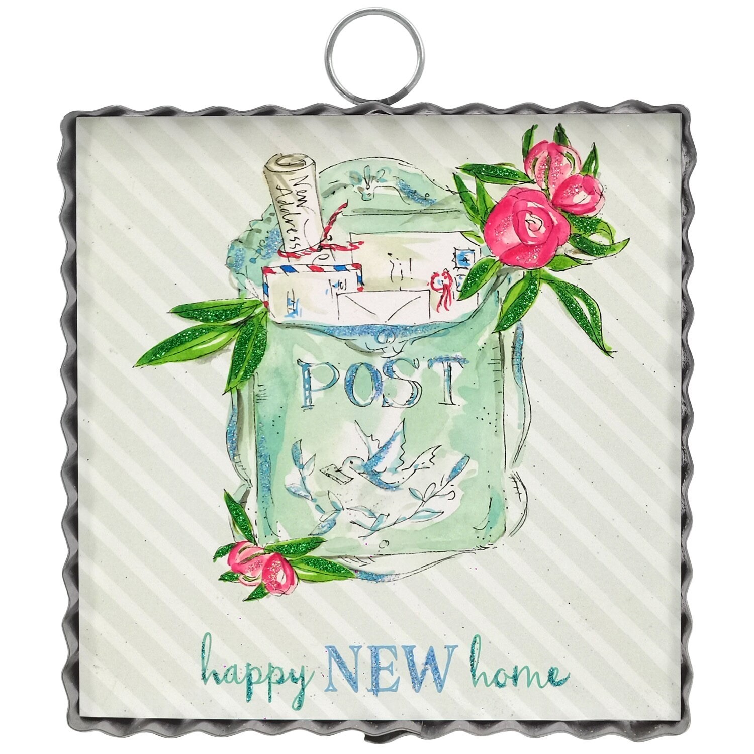 The Round Top Collection Mini “Happy New Home” Print 6x6x1