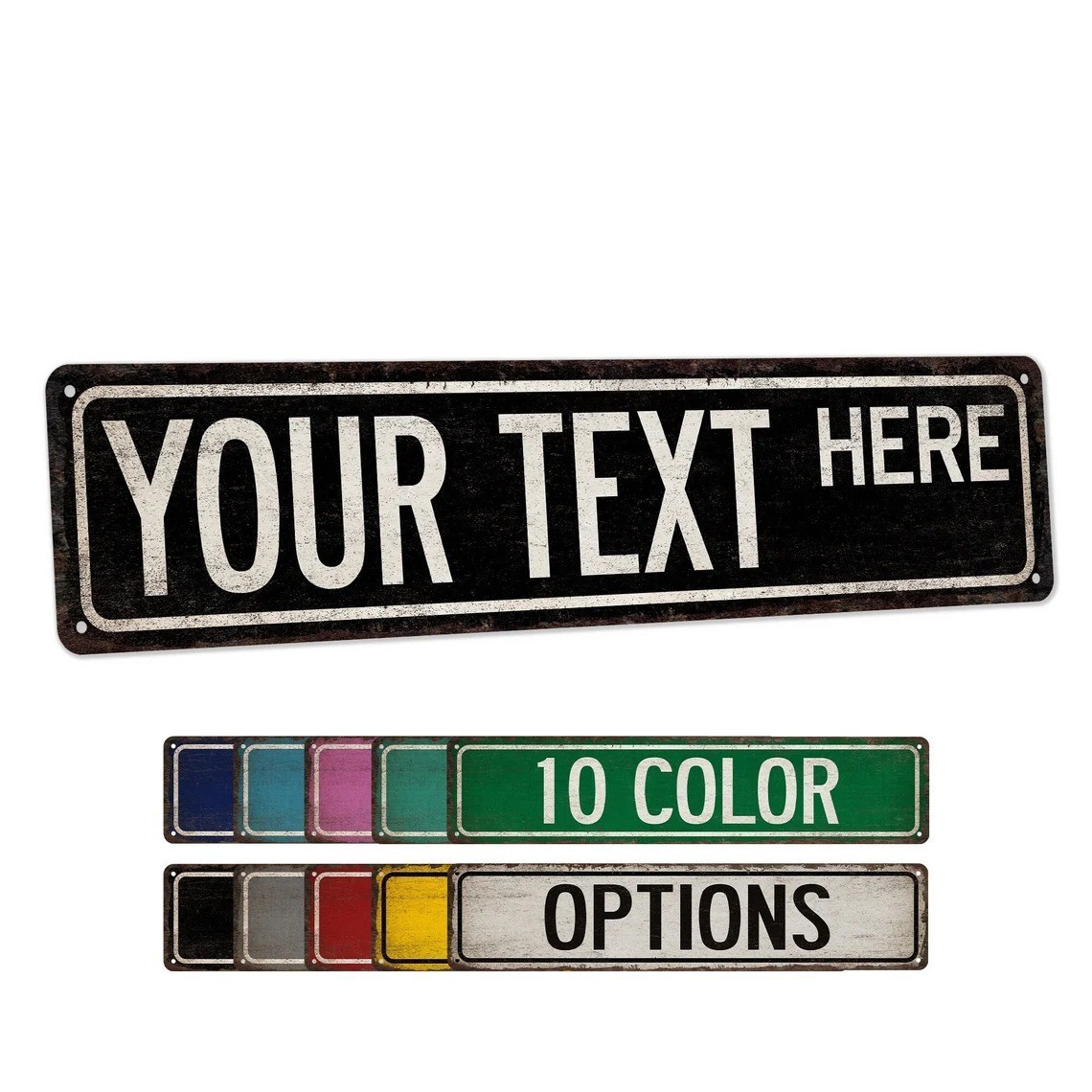 Custom Street Sign, Rustic Street Sign, Vintage Looking Personalized Sign