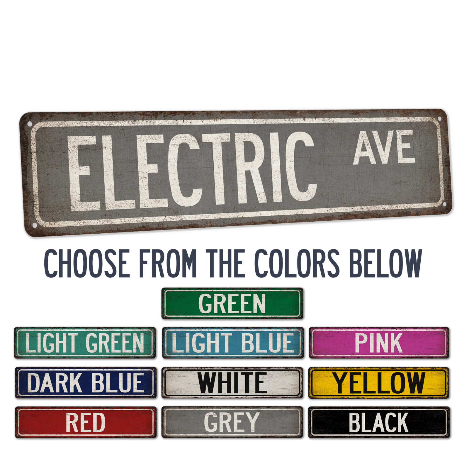 Electric Street Sign Industrial Decor Electrician Electrical Art 104180021026