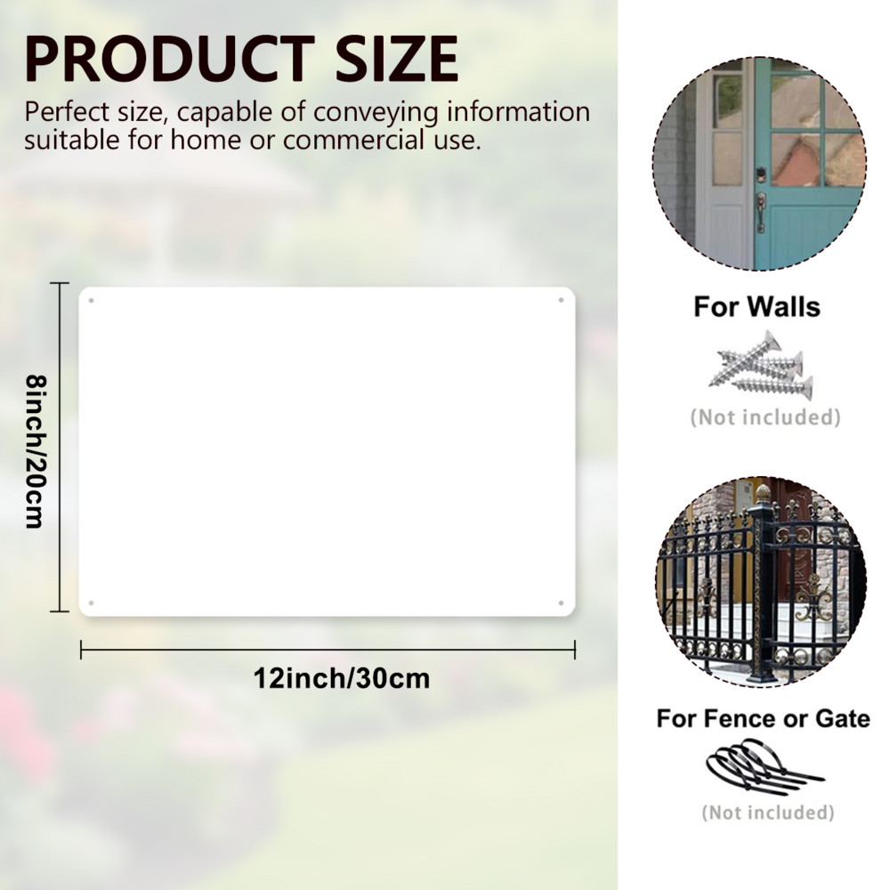 Personalized Custom Metal Tinplate Sign Decor for Outdoor，Indoor, Home ，Yard