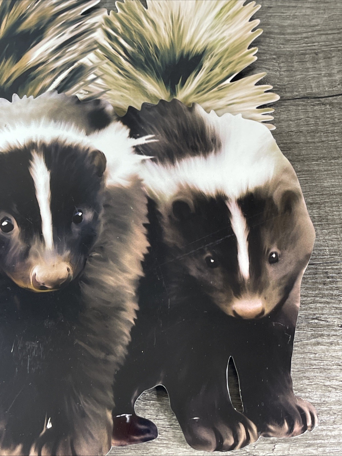 Realistic Skunk Metal Yard Art/Sign Opened Box Complete ￼