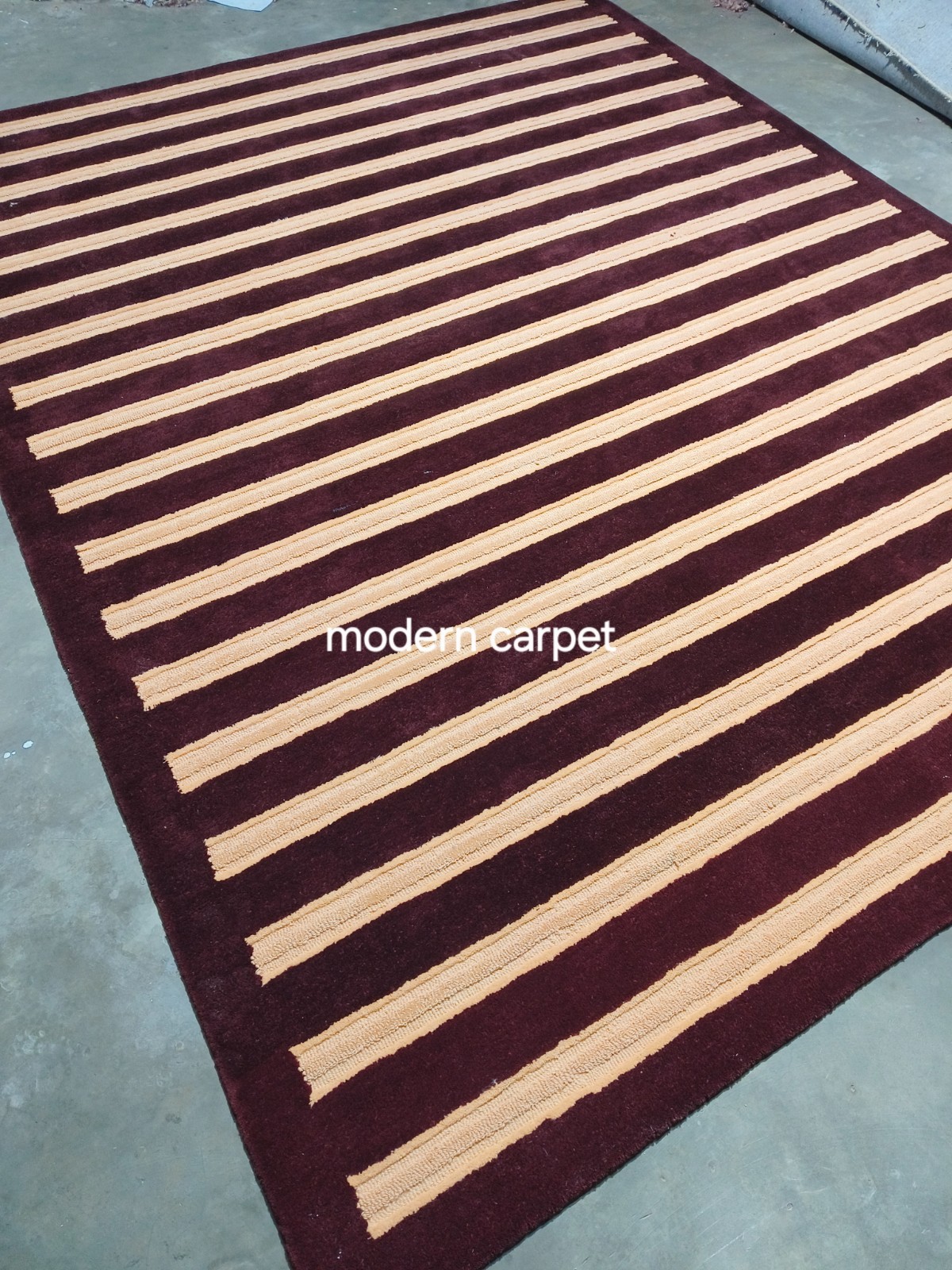 Modern Striped Area Rug – Soft Plush Carpet for Living Room, Bedroom & Office