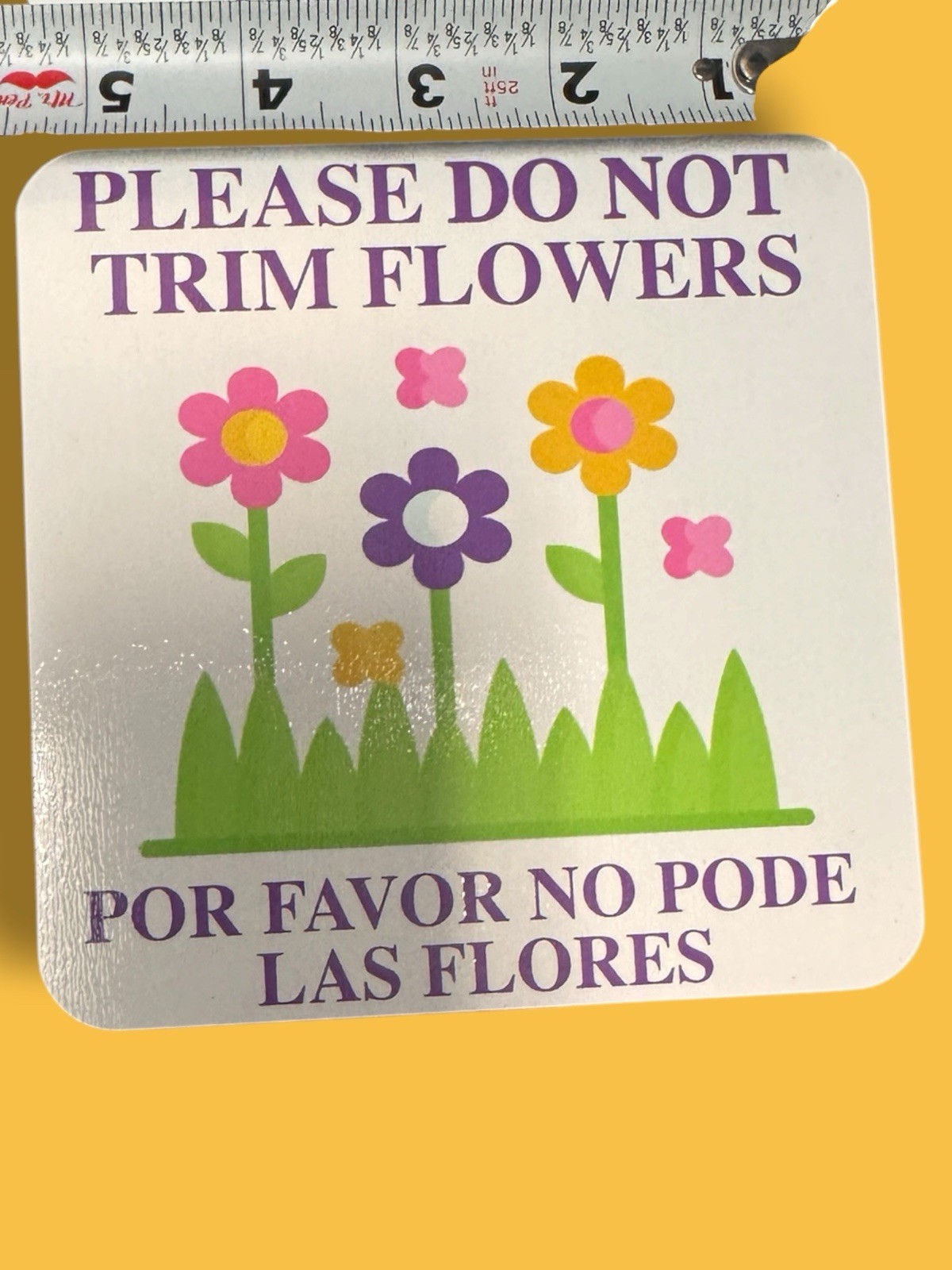 6″ x 6″ DO NOT CUT PLANTS Shrubs Anti Garden Signs Aluminum 4 PC – all designs